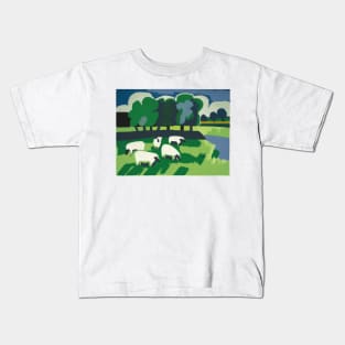 Sheep in a Field Kids T-Shirt